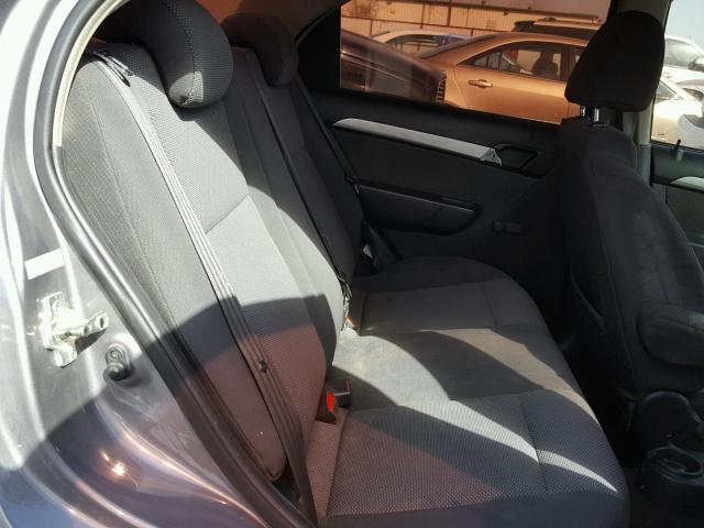 KL1TD5DE6AB090899 - 2010 CHEVROLET AVEO LS BLACK photo 6