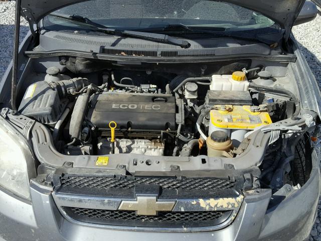 KL1TD5DE6AB090899 - 2010 CHEVROLET AVEO LS BLACK photo 7