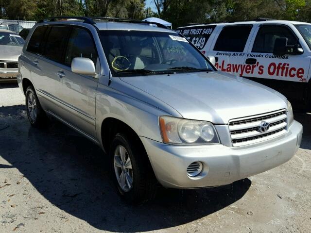 JTEGD21A910006639 - 2001 TOYOTA HIGHLANDER SILVER photo 1