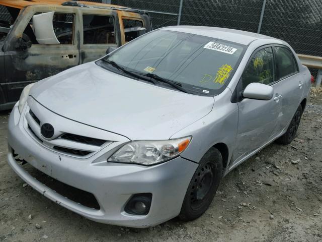 JTDBU4EE6BJ099705 - 2011 TOYOTA COROLLA BA SILVER photo 2