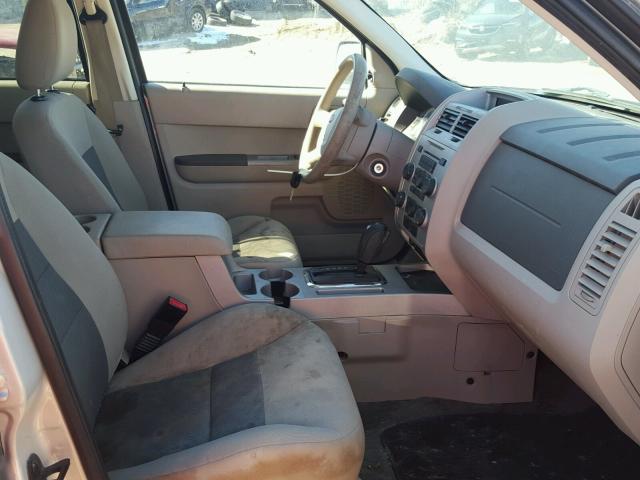 1FMCU93118KC66858 - 2008 FORD ESCAPE XLT BEIGE photo 5