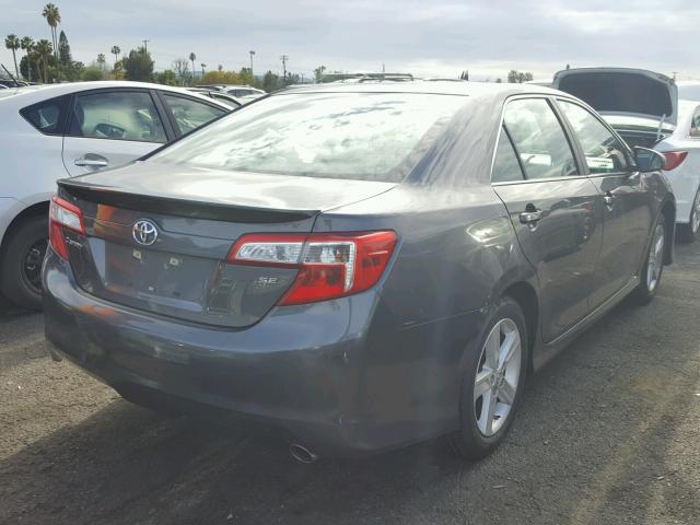 4T1BF1FKXCU117924 - 2012 TOYOTA CAMRY BASE GRAY photo 4