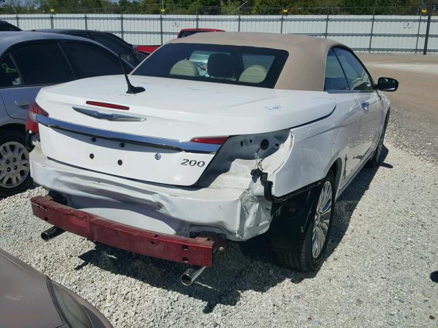 1C3BC7EG4BN624683 - 2011 CHRYSLER 200 LIMITE WHITE photo 4