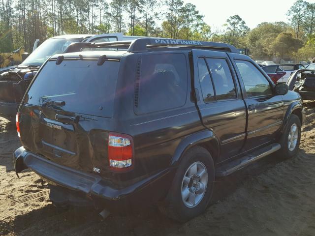 JN8DR09X32W666989 - 2002 NISSAN PATHFINDER BLACK photo 4