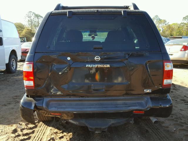 JN8DR09X32W666989 - 2002 NISSAN PATHFINDER BLACK photo 9