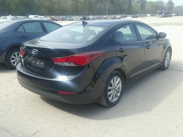 KMHDH4AE6EU179572 - 2014 HYUNDAI ELANTRA SE BLACK photo 4