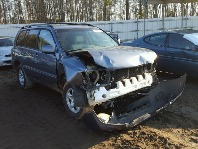 JTEGD21A150129969 - 2005 TOYOTA HIGHLANDER BLUE photo 1