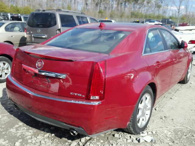1G6DG577490125595 - 2009 CADILLAC CTS RED photo 4