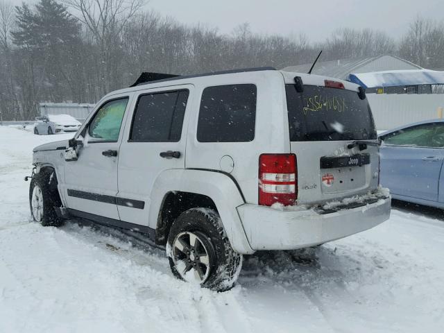 1J8GN28K38W278541 - 2008 JEEP LIBERTY SP SILVER photo 3