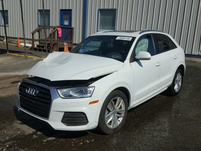 WA1ECCFS4HR017649 - 2017 AUDI Q3 PREMIUM WHITE photo 2