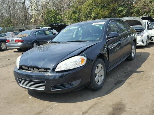 2G1WG5EK7B1135778 - 2011 CHEVROLET IMPALA LT BLACK photo 2