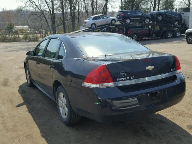 2G1WG5EK7B1135778 - 2011 CHEVROLET IMPALA LT BLACK photo 3