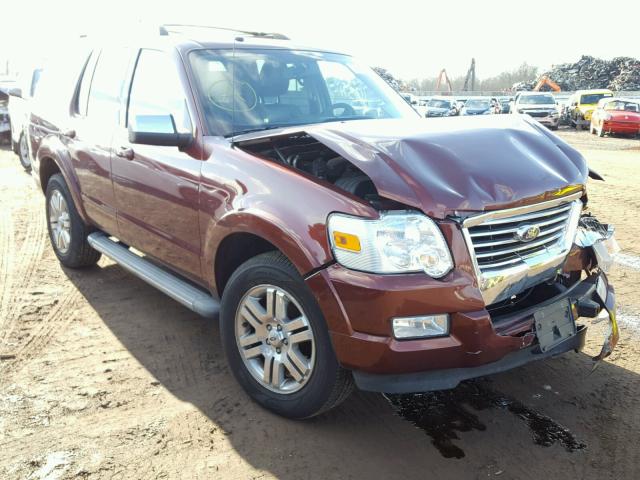 1FMEU7FE4AUA72525 - 2010 FORD EXPLORER L ORANGE photo 1