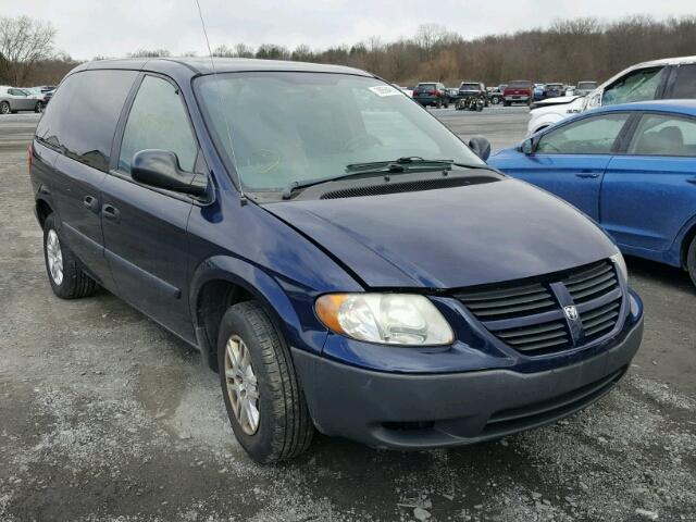 1D4GP25B15B140198 - 2005 DODGE CARAVAN SE BLUE photo 1