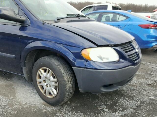 1D4GP25B15B140198 - 2005 DODGE CARAVAN SE BLUE photo 10