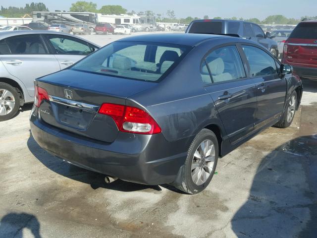 19XFA1F88AE083969 - 2010 HONDA CIVIC EX ნაცრისფერი ფოტო 4