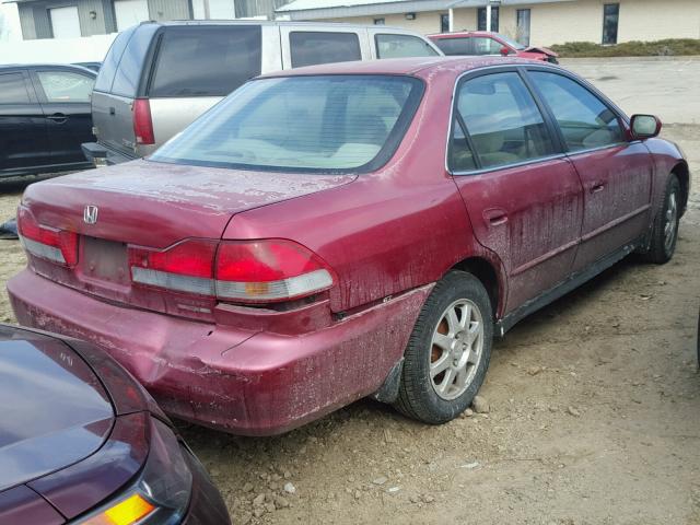 1HGCG56702A089741 - 2002 HONDA ACCORD SE MAROON photo 4