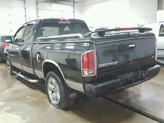 1D7HA18D63J588424 - 2003 DODGE RAM 1500 S BLACK photo 3