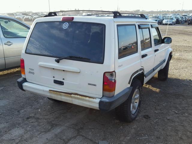 1J4FF48S41L513171 - 2001 JEEP CHEROKEE S WHITE photo 4