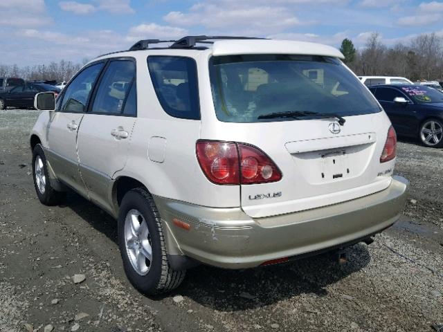 JT6GF10U3X0044078 - 1999 LEXUS RX 300 WHITE photo 3