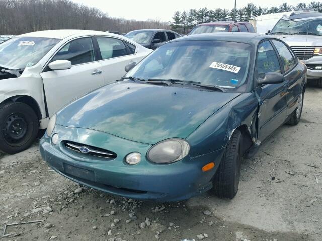 1FAFP52U2XA235397 - 1999 FORD TAURUS LX GREEN photo 2