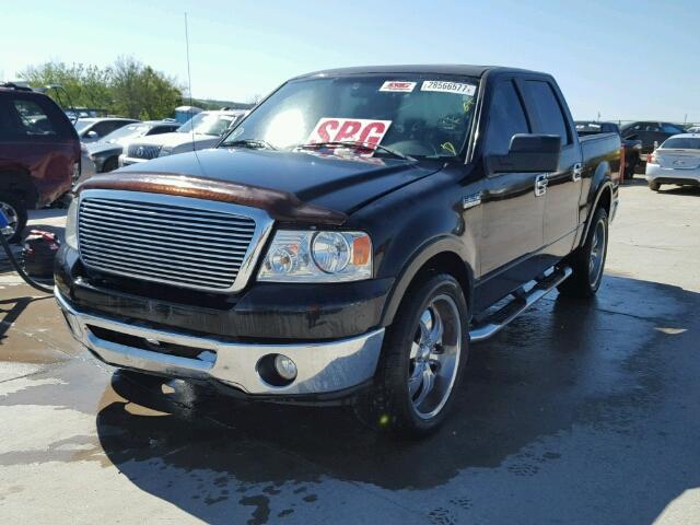 1FTPW12V47FA14289 - 2007 FORD F150 SUPER BLACK photo 2