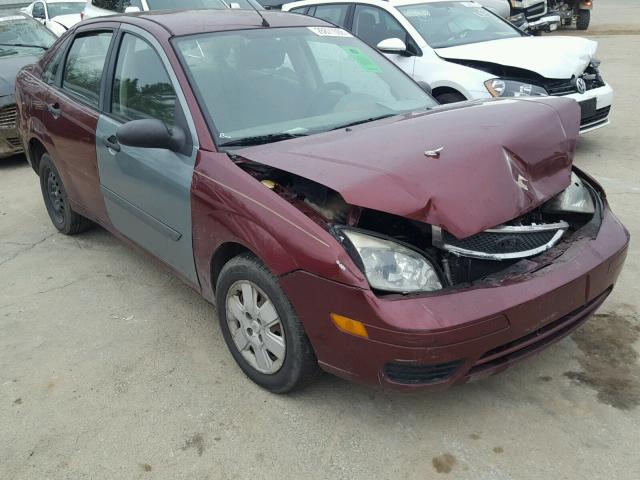 1FAFP34N87W181228 - 2007 FORD FOCUS ZX4 RED photo 1