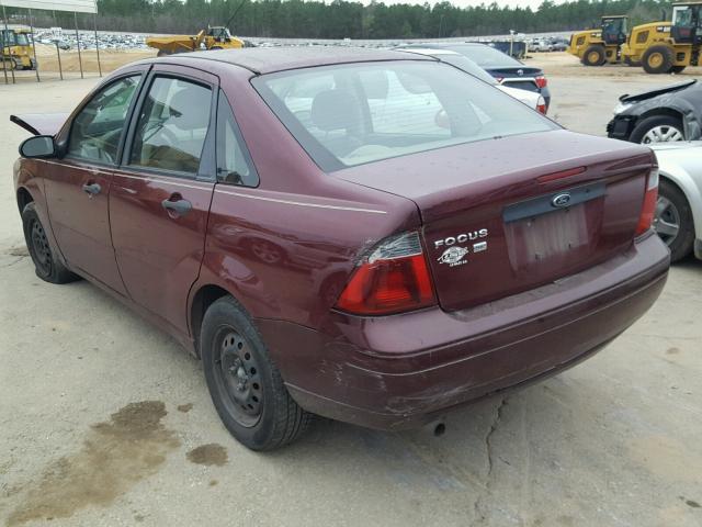 1FAFP34N87W181228 - 2007 FORD FOCUS ZX4 RED photo 3