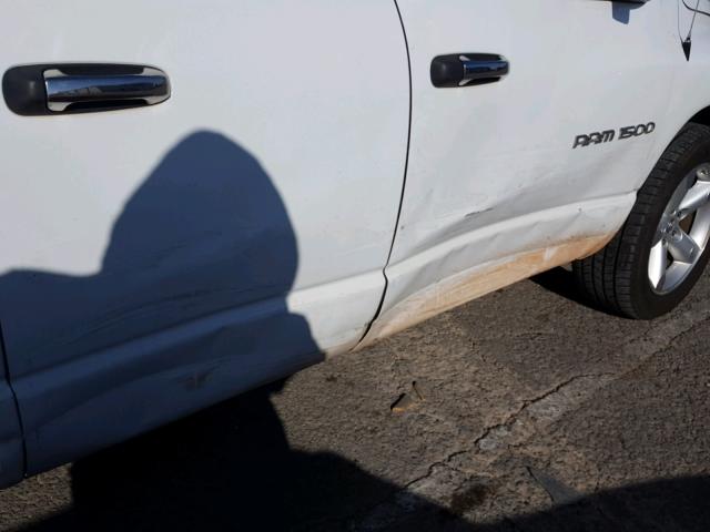 1D7HA18D03J661447 - 2003 DODGE RAM 1500 S WHITE photo 9