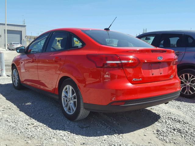 1FADP3F27FL295862 - 2015 FORD FOCUS SE RED photo 3