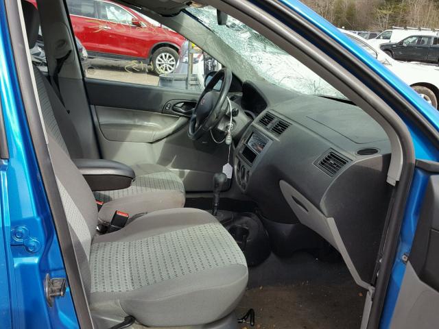 1FAHP34N77W153249 - 2007 FORD FOCUS ZX4 BLUE photo 5