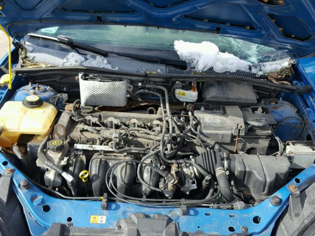 1FAHP34N77W153249 - 2007 FORD FOCUS ZX4 BLUE photo 7