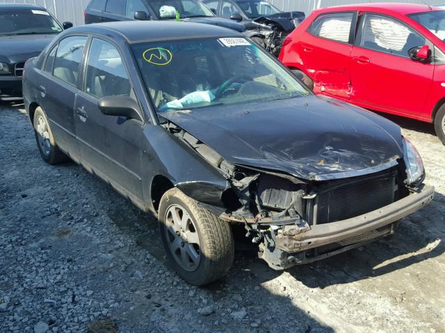 2HGES16583H551660 - 2003 HONDA CIVIC LX BLACK photo 1