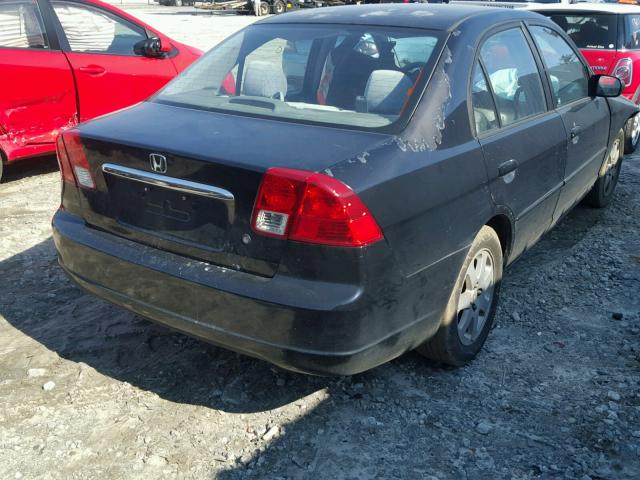 2HGES16583H551660 - 2003 HONDA CIVIC LX BLACK photo 4