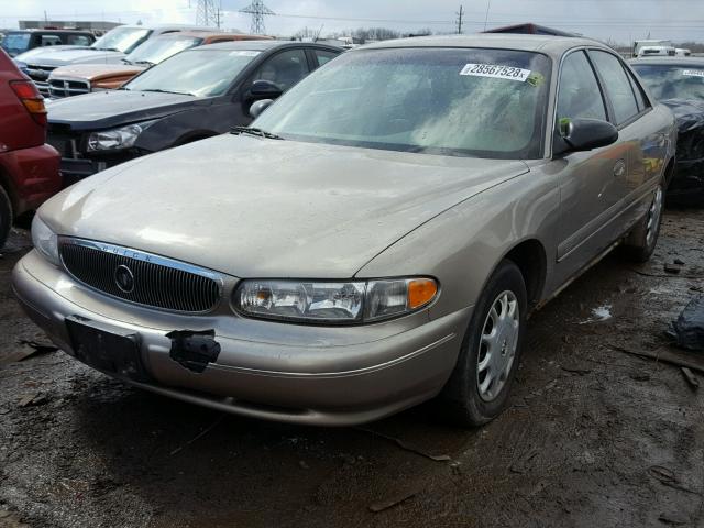 2G4WS52J021130094 - 2002 BUICK CENTURY CU BEIGE photo 2