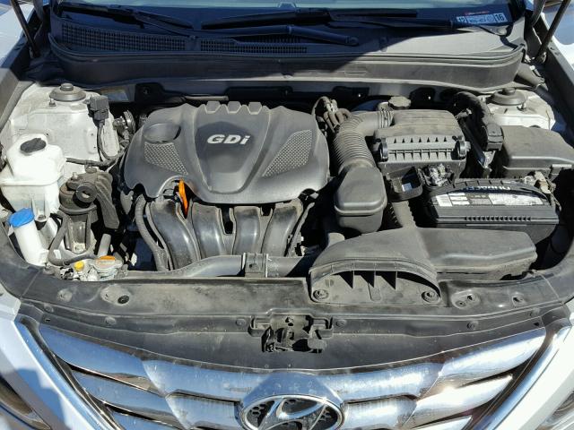 5NPEC4AC2CH341582 - 2012 HYUNDAI SONATA SE SILVER photo 7