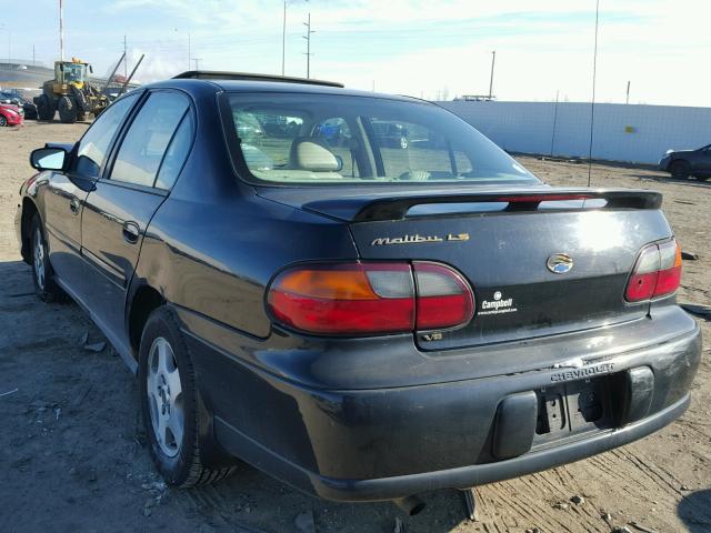 1G1NE52J42M690687 - 2002 CHEVROLET MALIBU LS 黑色 照片 3