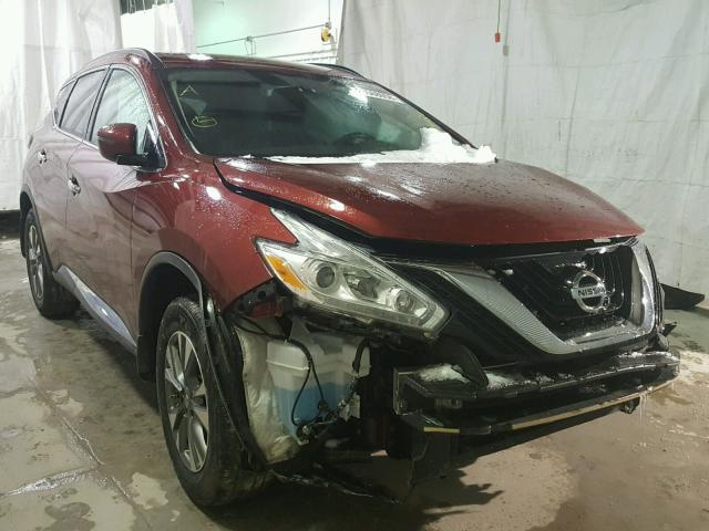 5N1AZ2MH5GN158803 - 2016 NISSAN MURANO S RED photo 1