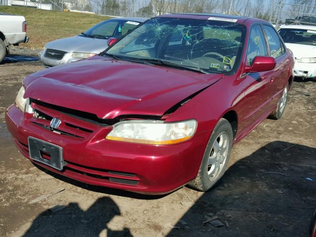 1HGCG66842A140477 - 2002 HONDA ACCORD EX RED photo 2