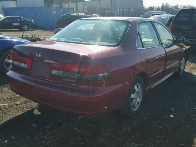 1HGCG66842A140477 - 2002 HONDA ACCORD EX RED photo 4