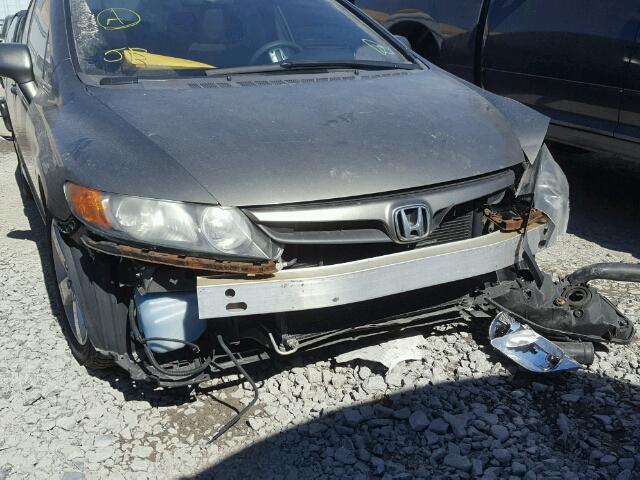 2HGFA16816H033105 - 2006 HONDA CIVIC EX GRAY photo 9