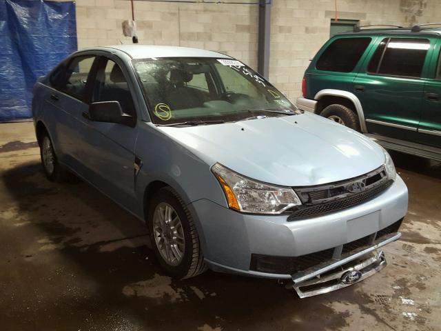 1FAHP35N88W257863 - 2008 FORD FOCUS SE BLUE photo 1