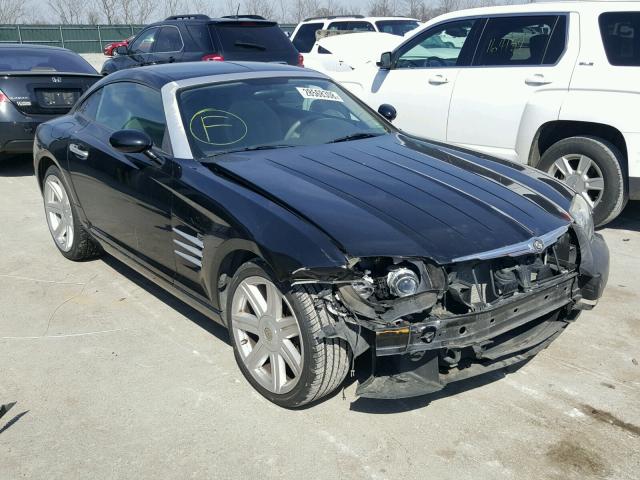 1C3LN69L78X076031 - 2008 CHRYSLER CROSSFIRE BLACK photo 1