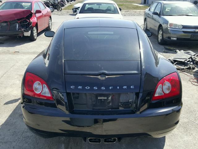 1C3LN69L78X076031 - 2008 CHRYSLER CROSSFIRE BLACK photo 6