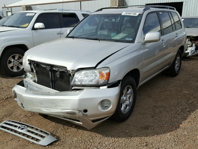 JTEDD21A770169897 - 2007 TOYOTA HIGHLANDER SILVER photo 2