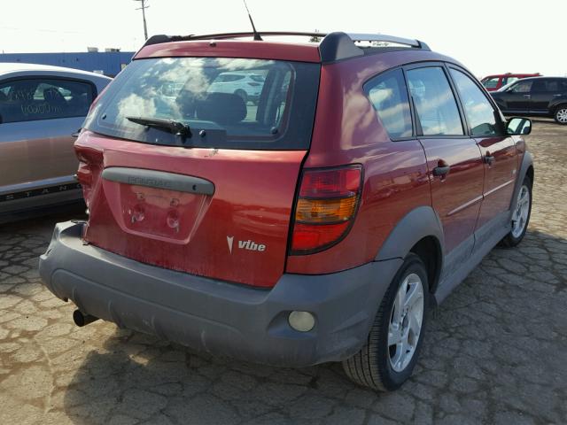 5Y2SL67876Z447783 - 2006 PONTIAC VIBE RED photo 4