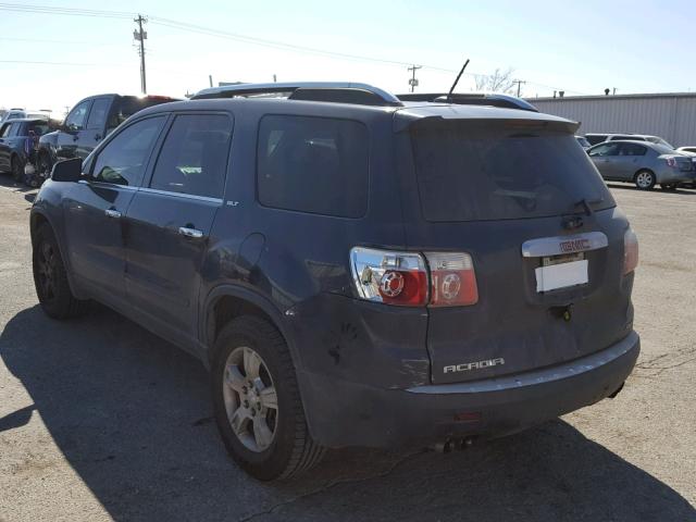 1GKEV23D09J143043 - 2009 GMC ACADIA SLT ლურჯი ფოტო 3