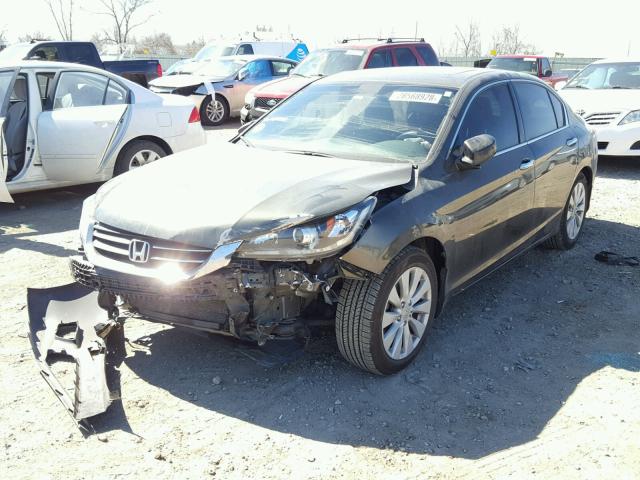 1HGCR2F71FA024122 - 2015 HONDA ACCORD EX GREEN photo 2