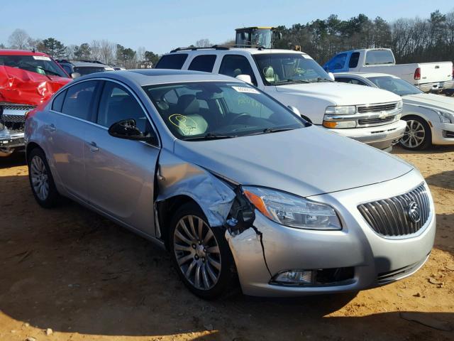 W04GT5GC4B1002313 - 2011 BUICK REGAL CXL SILVER photo 1