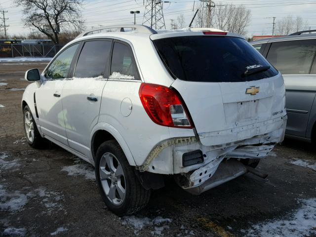 3GNAL4EK4ES554940 - 2014 CHEVROLET CAPTIVA LT WHITE photo 3